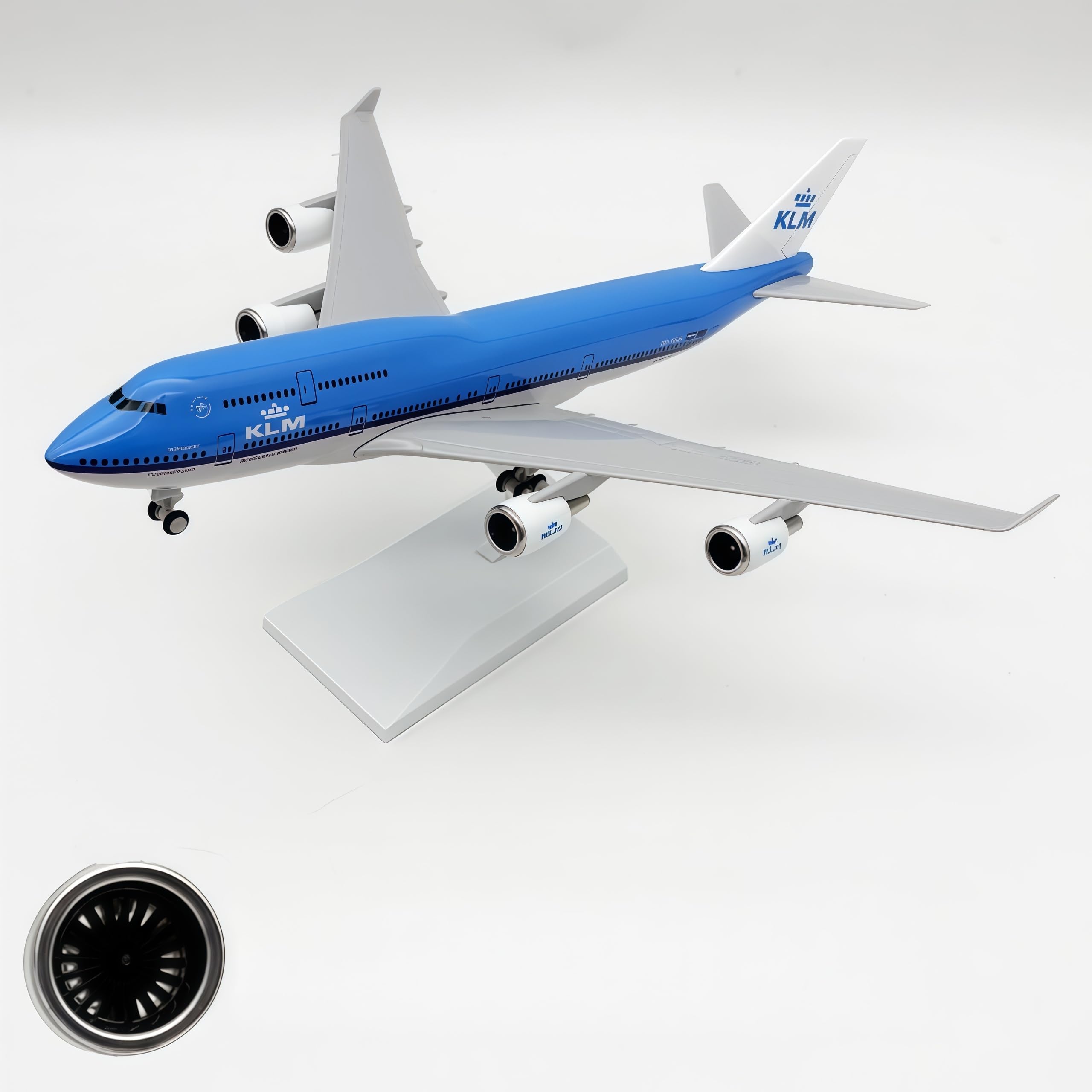 LGSRSNXHTX 30cm Model Plane 1/200 Diecast Metal Airplane Model KLM Holland B747 with Stand Aircraft Collectible for Aviation Enthusiasts,Desktop Decor Gift for Adult