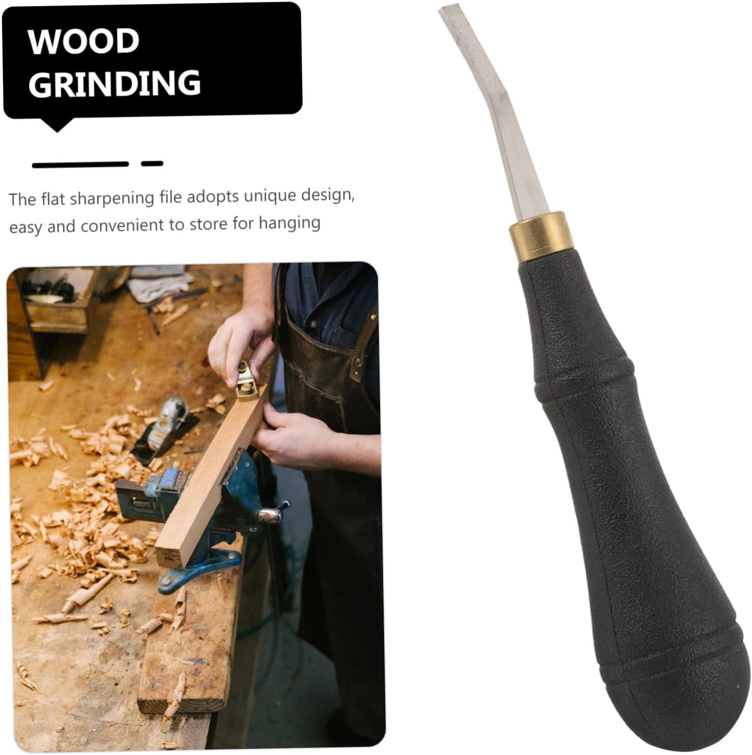 Veemoon 4pcs Leather Grinding Tool Stainless Steel File for Leather Leveling Friction Leveler for Crafting and Polishing Thickness Essential Leatherworking Supply