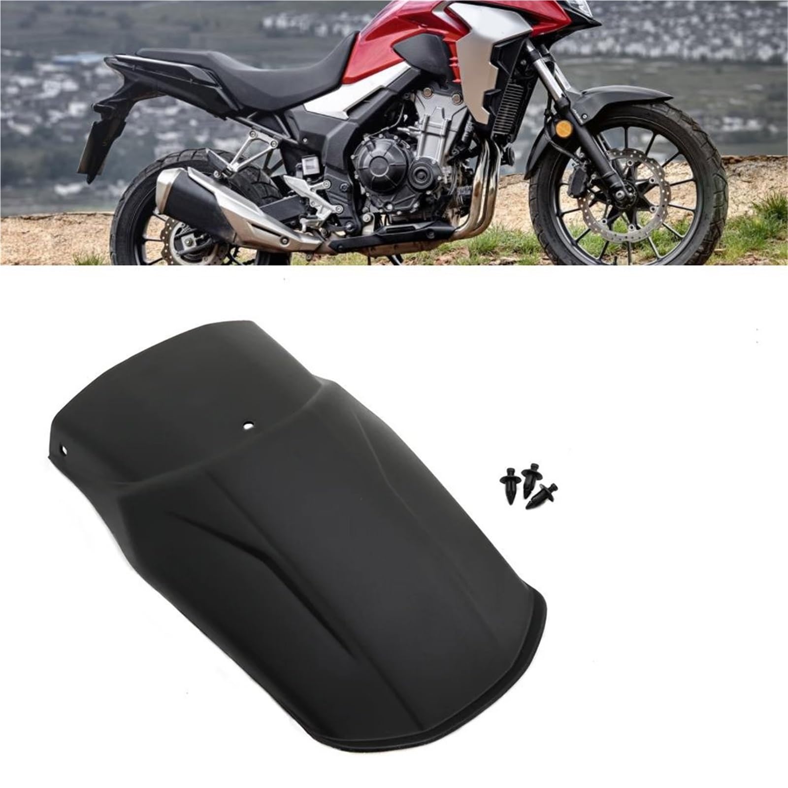 Parafango Anteriore Per CB 500X CB500 2019-2021 | Guidare sotto la pioggia riduce significativamente la quantità di fango e acqua che si accumula sui cerchi, facilitandone