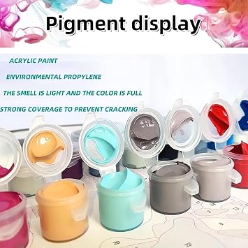Bird Frame Paint by Numbers Kit for Adults, Paint by Numbers on Canvas Flower, Easy DIY Acrylic Oil Kits with Brushes, Crafts for Adults, Hobbies for Women, Room Decor, Gifts for Women 8x12in 8-7674