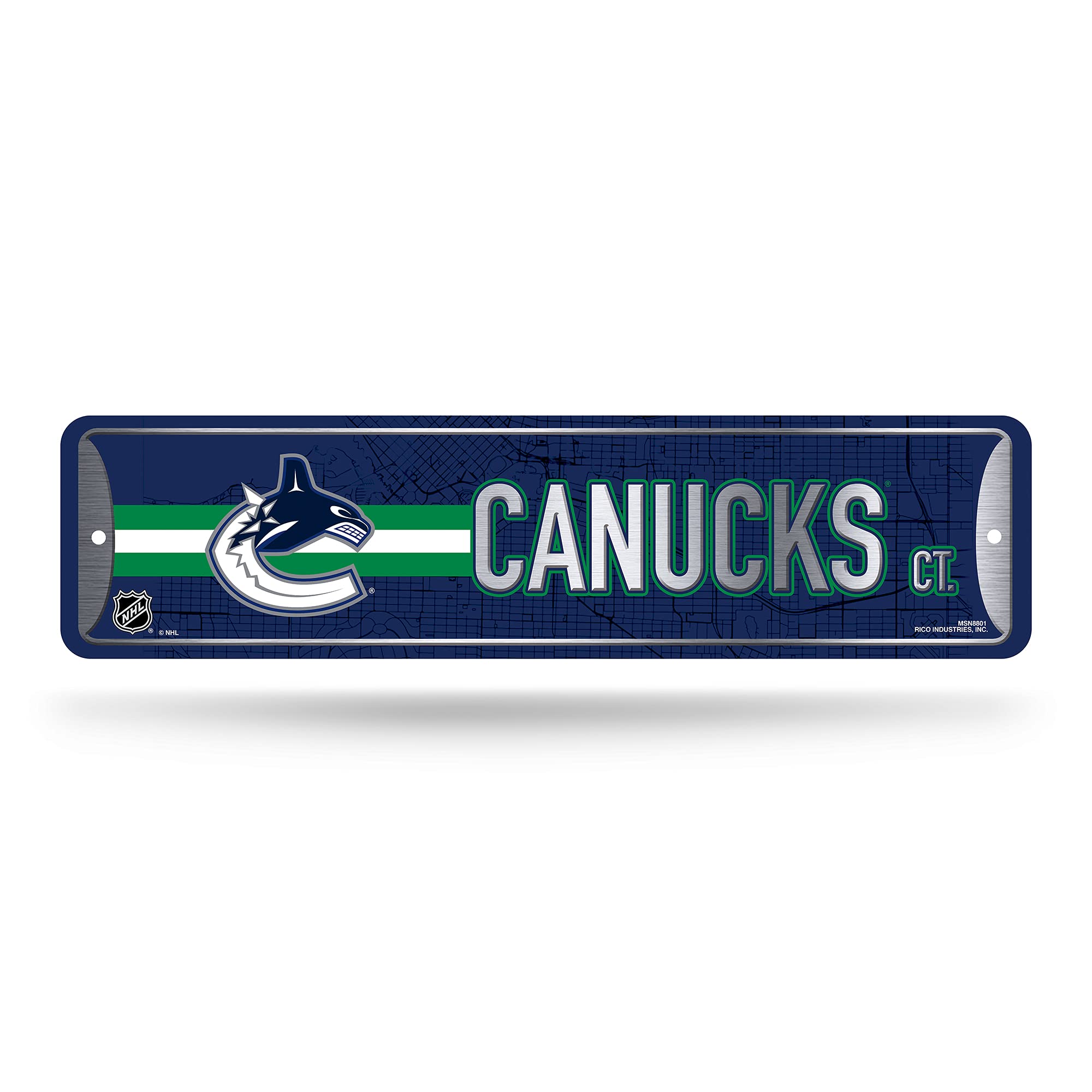 Rico Industries NHL Hockey Metal Street Sign