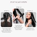 Urban Yog MakeMeeBold Hair Straightener Brush & Dry Shampoo Spray 200ml Combo | Frizz Free Hair Electric Hair Straightner Comb | Ceramic Coated Plates gallery image