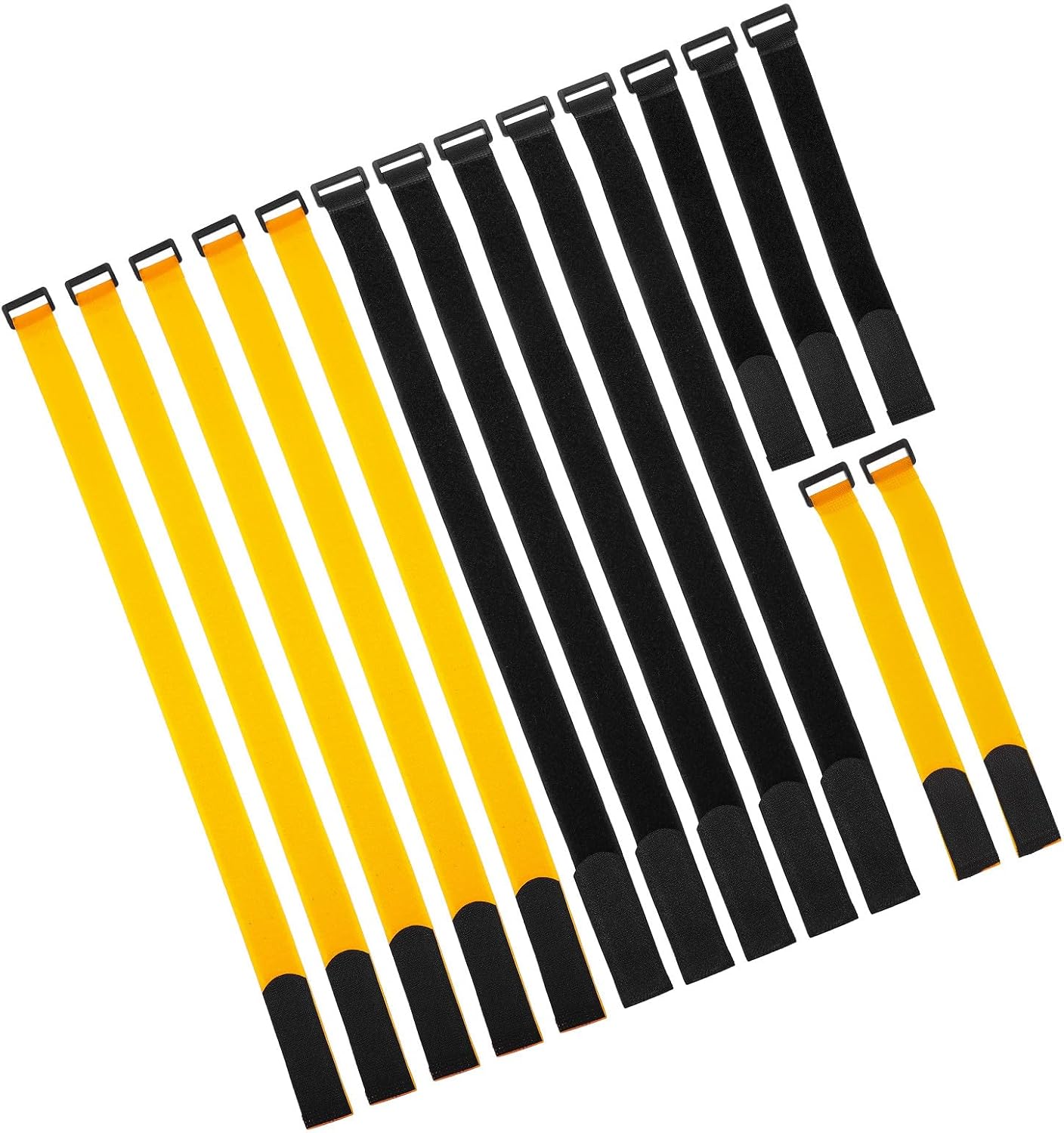 Adjustable Bike Rack Straps 15pcs Hook and Loop Securing Straps Wheel Stabilizer Bands for Bicycle Tire Storage and Transport