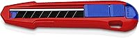 Vista 2 de KNIPEX Tools CutiX Cuchillo universal a presión, 6-1/2 pulgadas, rojo/azul