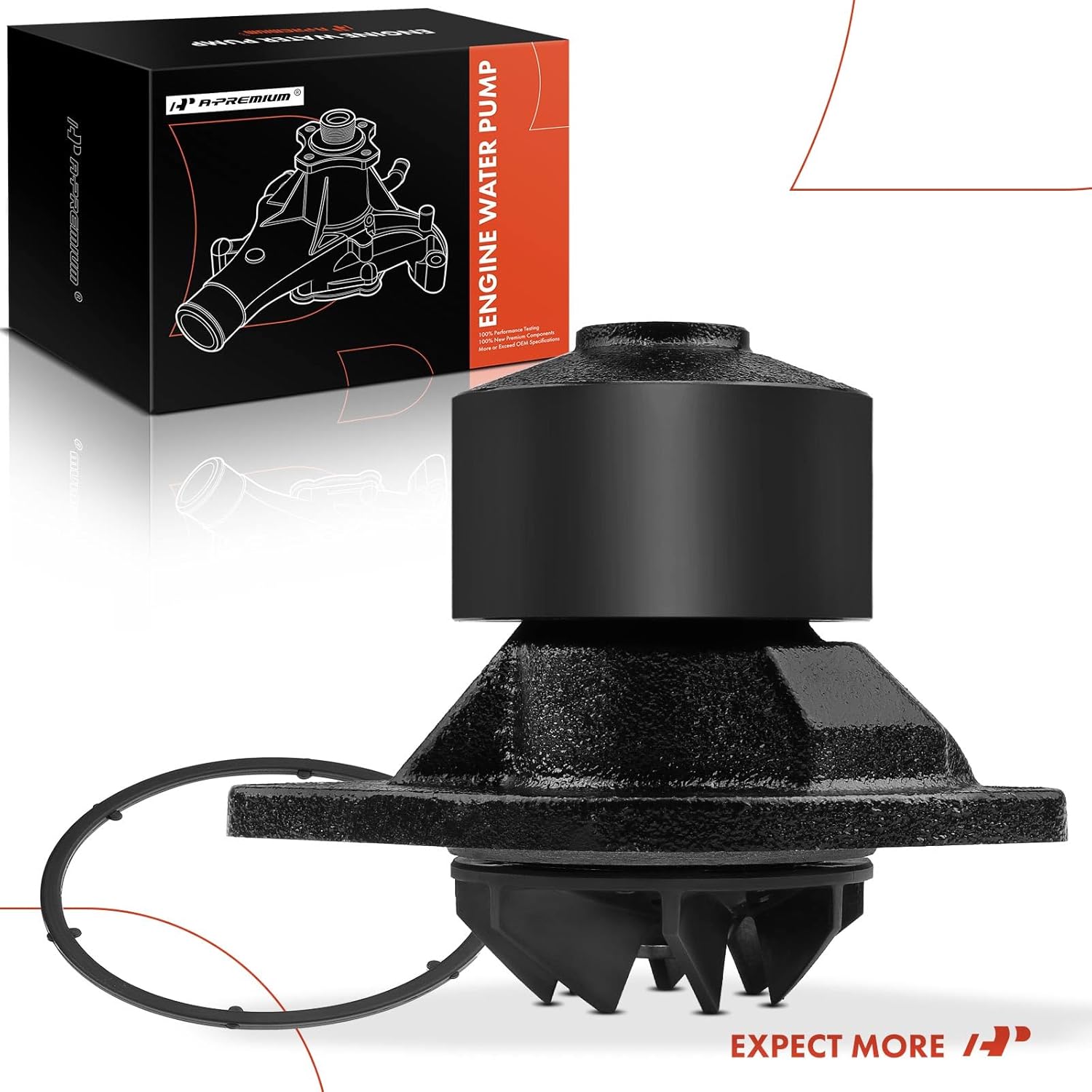 A-Premium Engine Water Pump with Gasket Compatible with Ram 2500 3500 4500 5500 2013-2018 4000 2013 L6 6.7L Diesel