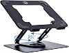 Masa için Dizüstü Bilgisayar Standı Ayarlanabilir Yükseklik, Dizüstü Bilgisayar için Alüminyum Alaşımlı Döner Bilgisayar Standı, 360° Dönebilen Tabanlı Macbook Standı, Masa için Ergonomik Dizüstü