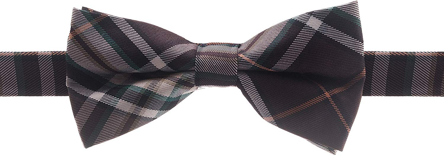 Pre-tied Bow Tie Plaid Collection Bowties Adjustable Length Tuxedo Bowtie