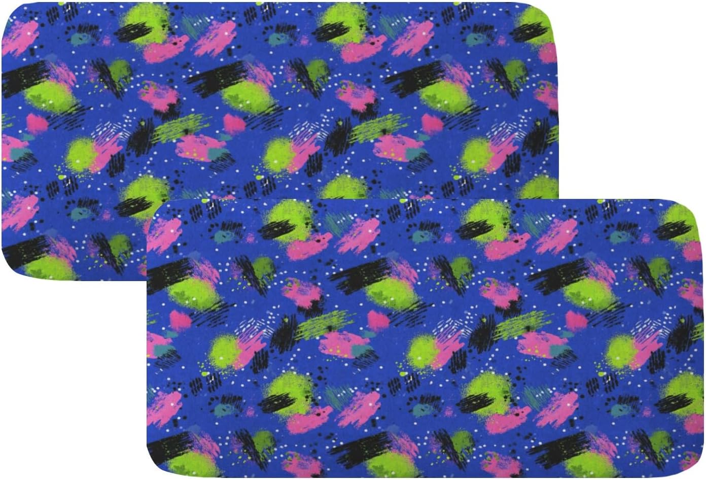 Neon Graffiti Pop Loveseat Covers Couch Covers for 2 Cushion Couch, 2-Piece Stretch Sofa Slipcovers Anti-Slip Washable Furniture Protectors for Dogs Pets
