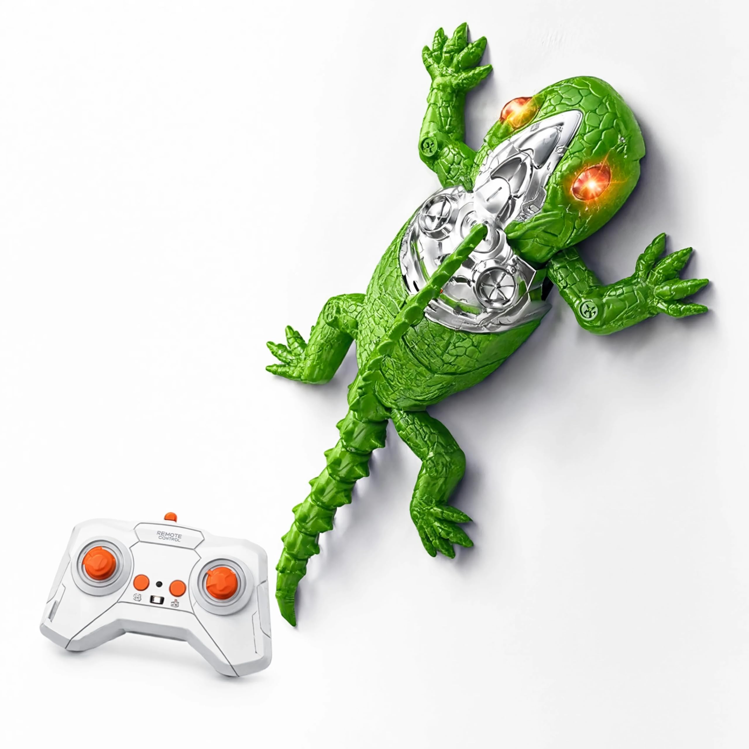 Gecko Ferngesteuertes Klettertier – Realistische ferngesteuerte Eidechse, Bewegung an Wänden und Glas, interaktives Spielzeug für Kinder – CLIMBKO