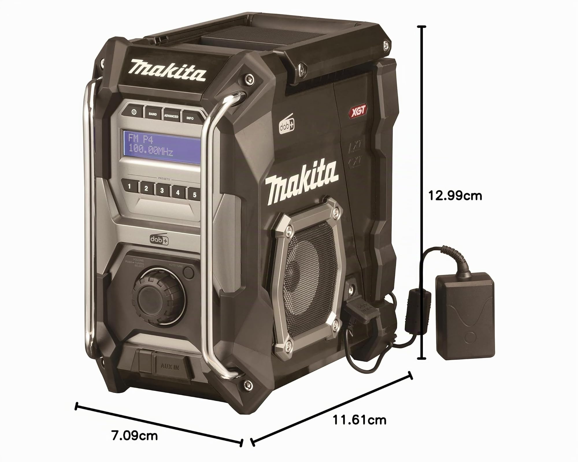 Makita Radio de chantier MR003GZ01 12 V max à 40 V max Li-ion CXT/LXT/XGT DAB/DAB+ - Piles et chargeur non inclus
