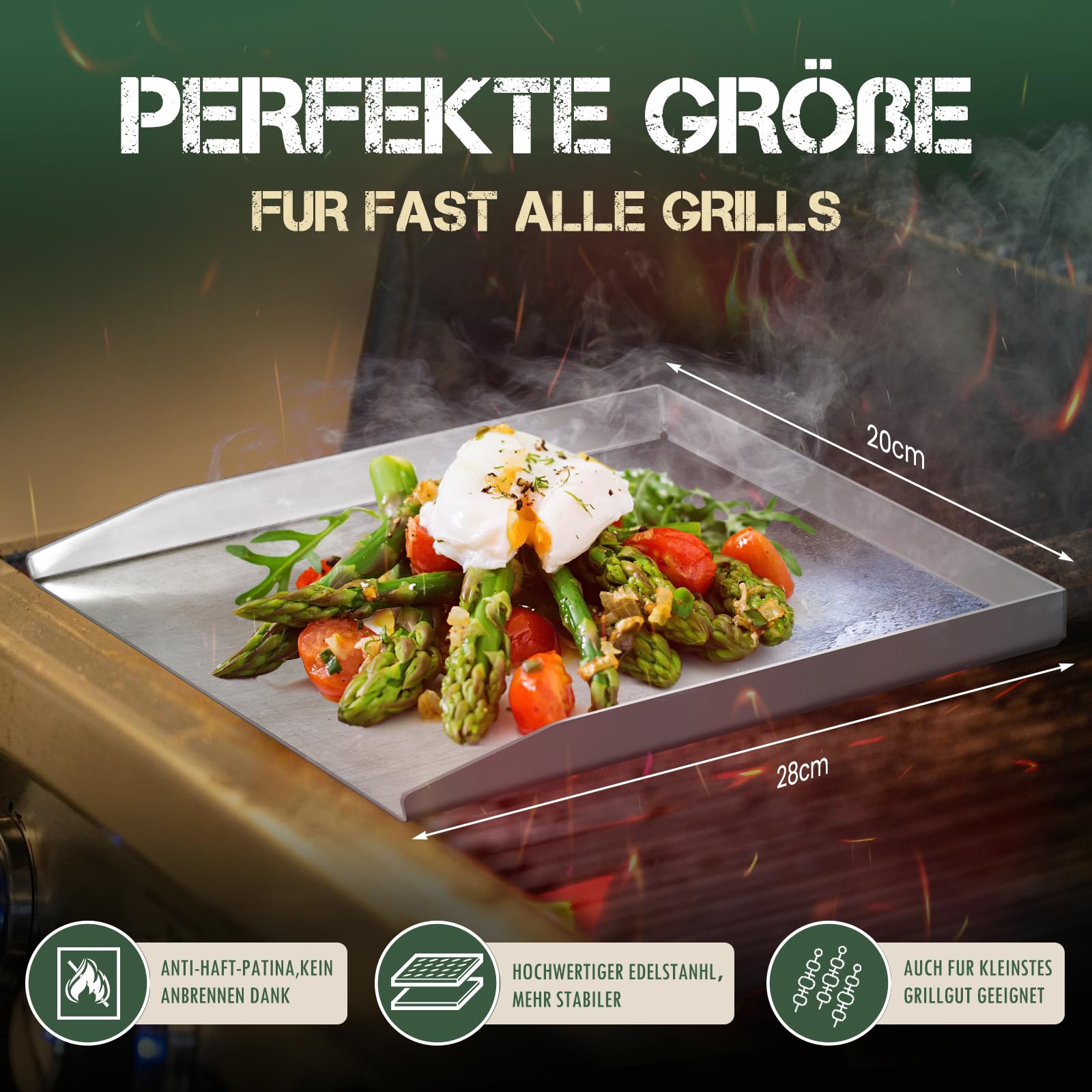 RJRoyal Living Plancha grill BBQ Companero XXL cortenstaal grillring met hoes en houtopslag vuurschaal buitenkeuken grillring corten staal - bbq -zaak.nl