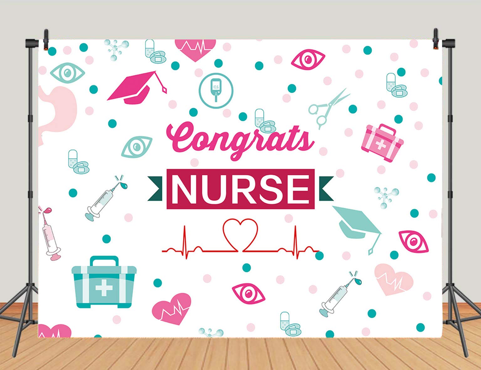 Buy Congrats Nurse Photography Backdrops 2021 Nurse Graduation Photo