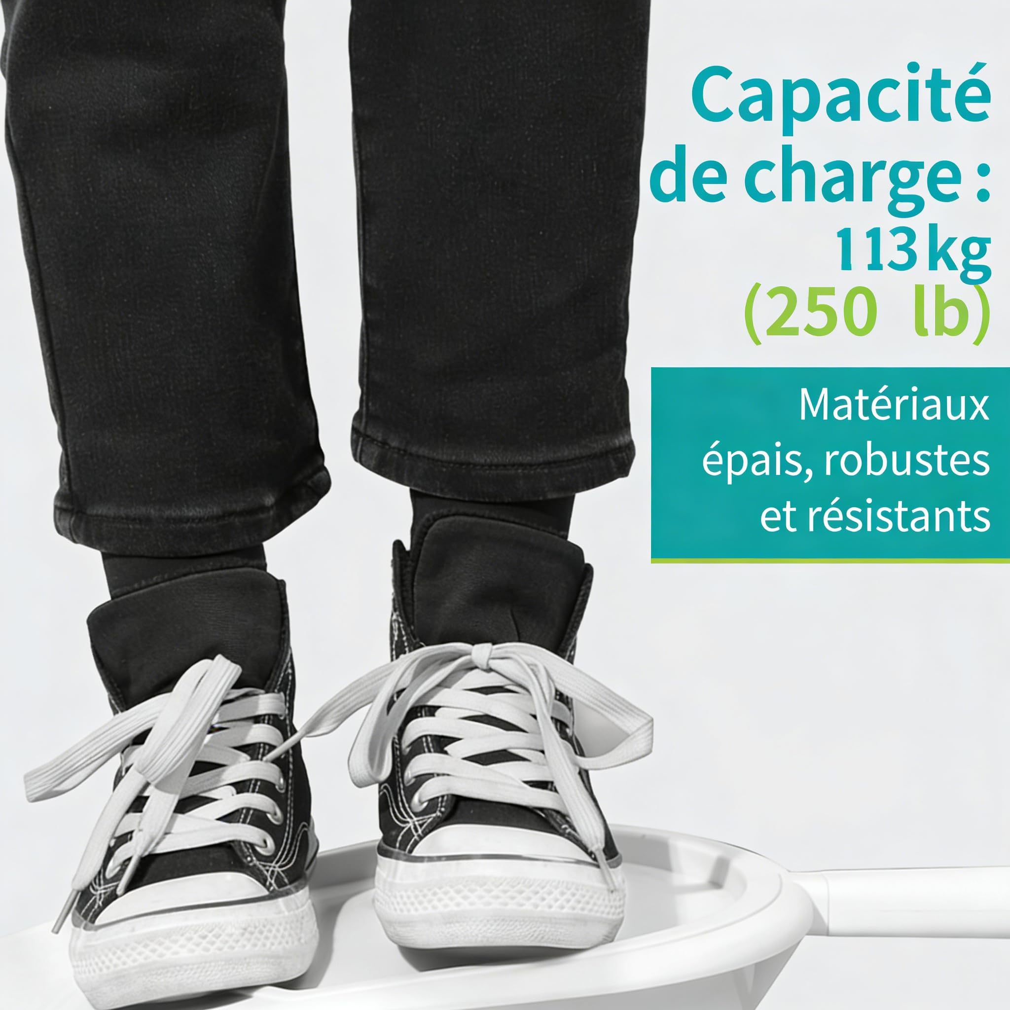 Bassin de lit plastique pour adultes, personnes âgées et hôpitaux - Pot de toilette portable avec couvercle et poignée anti-odeur