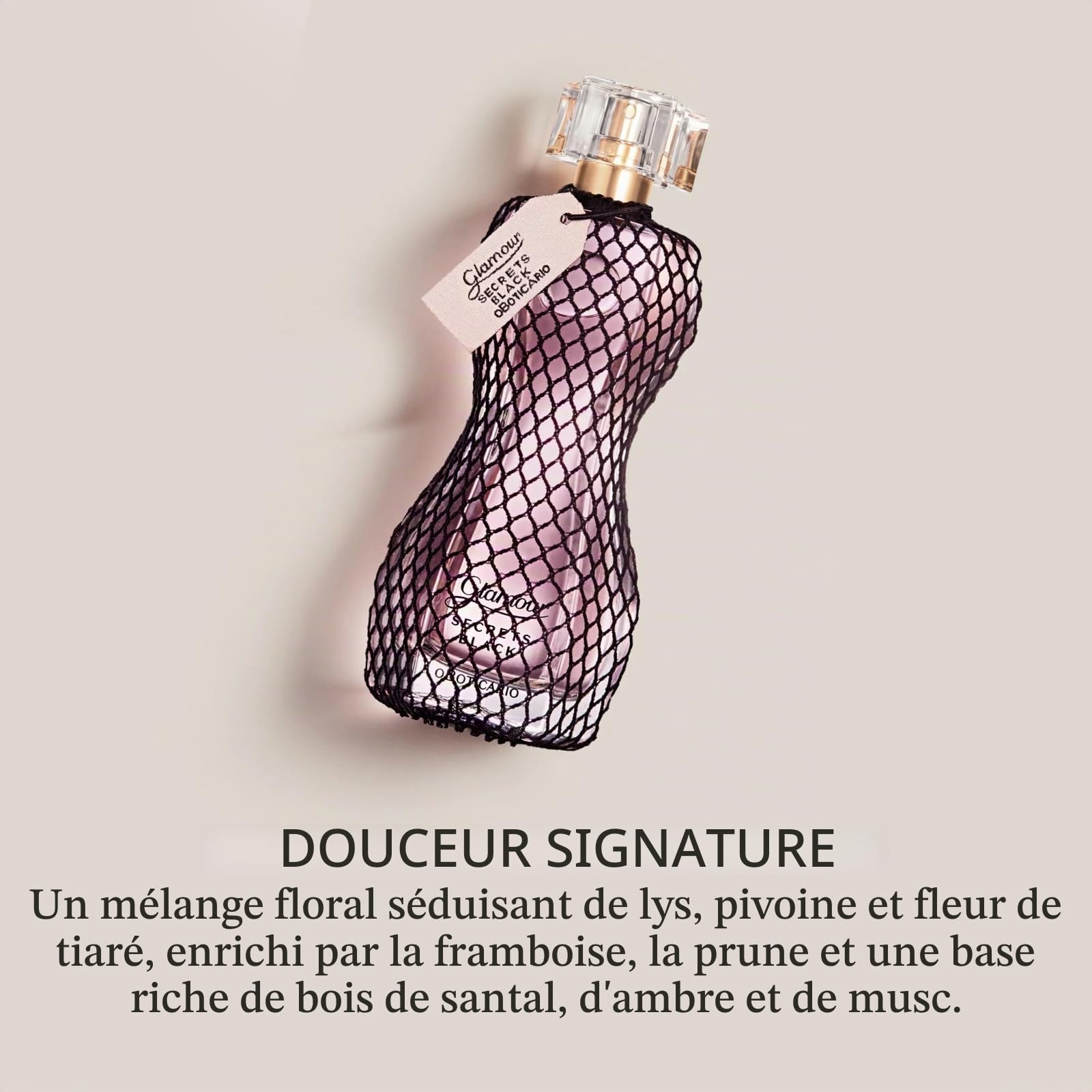 Glamour Secrets Black Eau de Toilette by O Boticario | Long Lasting Perfumes for Women | Floral & Oriental Sweet Fragrance For Women