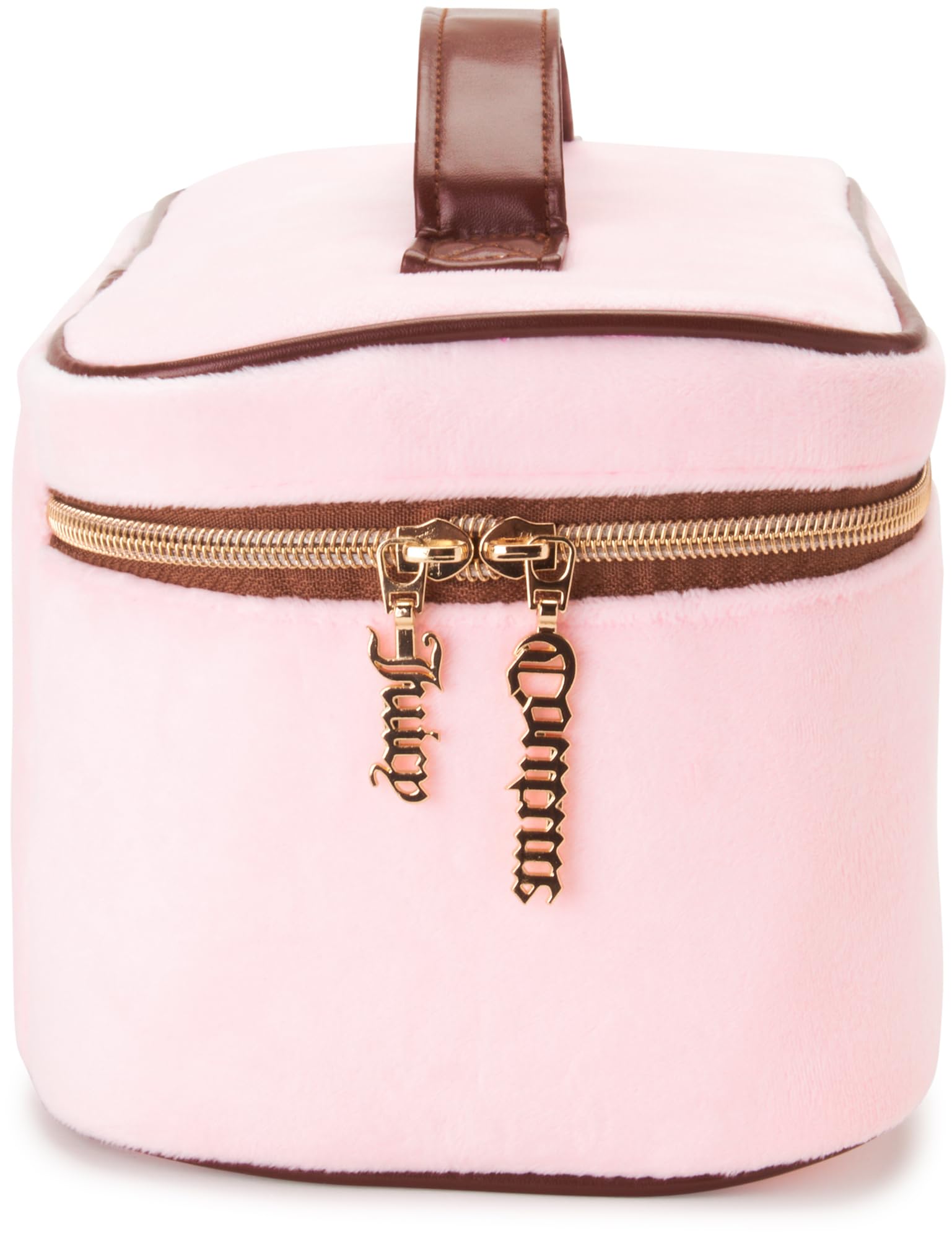 Juicy Couture Pink Velour Makeup Bag and Travel Toiletry Organizer