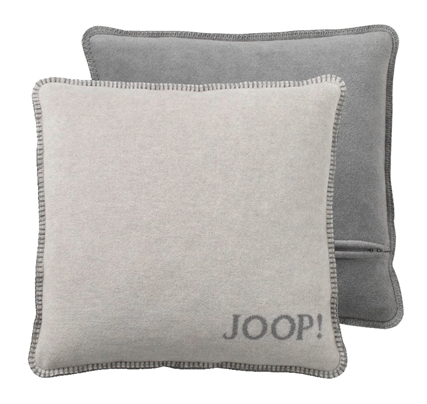 Joop!Federa per cuscino in misto cotone con chiusura lampo, Rauch-Graphit (K), 50 cm x 50 cm