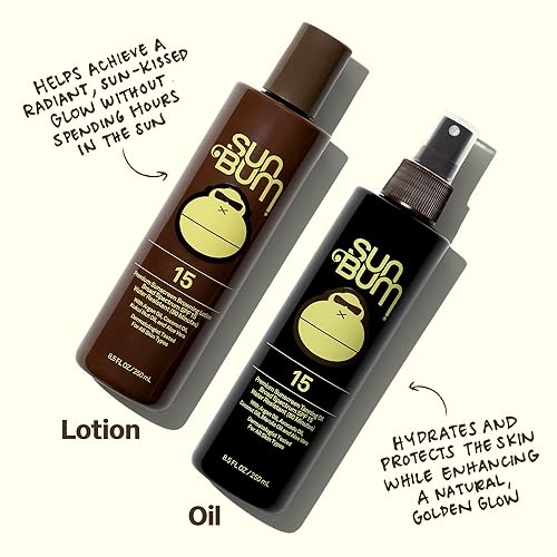 Miniatura 4 de Aceite De Bronceado Sun Bum Hidratante SPF Botella de 15 9 onzas protección oscuro bronceado aceite de coco orgánico aloe Vera