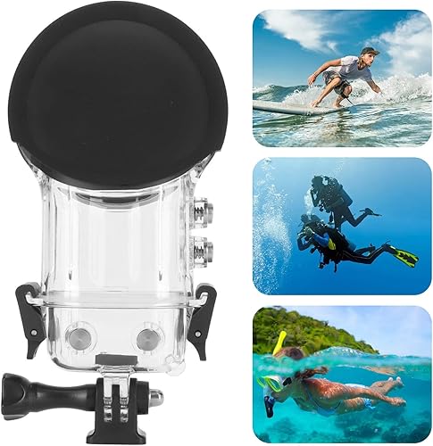 Miniatura 6 de Funda de buceo para Insta360 ONE X3, 164.0 ft164 pies IPX8 carcasa impermeable carcasa protectora de buceo subacuático con accesorios de soporte y