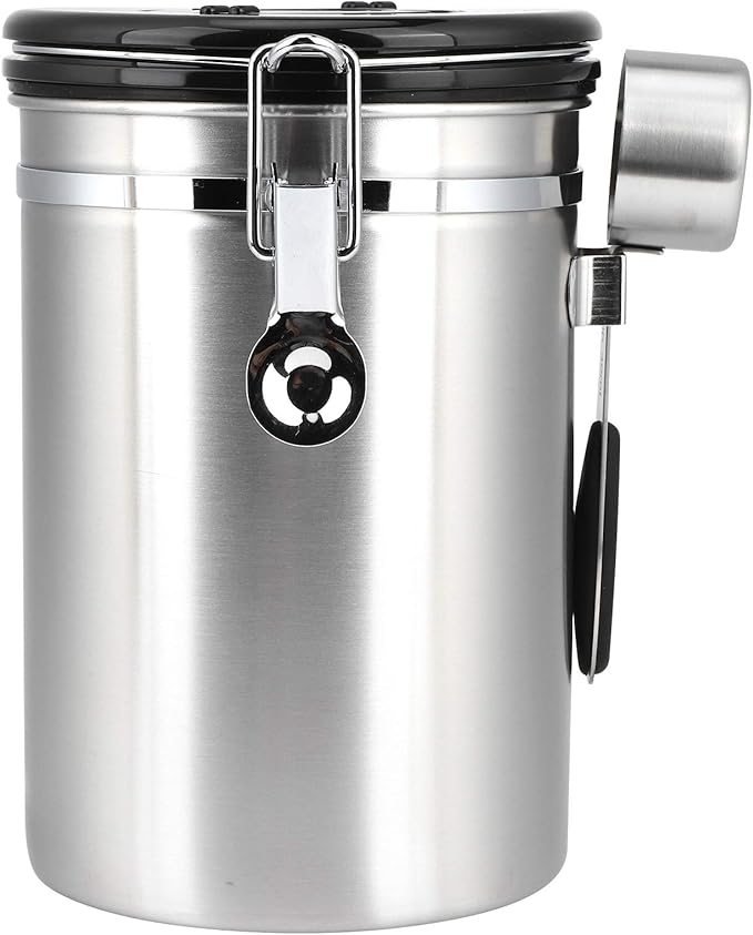 Rengue Recipiente de Acero Inoxidable para Café, 1.8L Hermético con Válvula miniatura 9