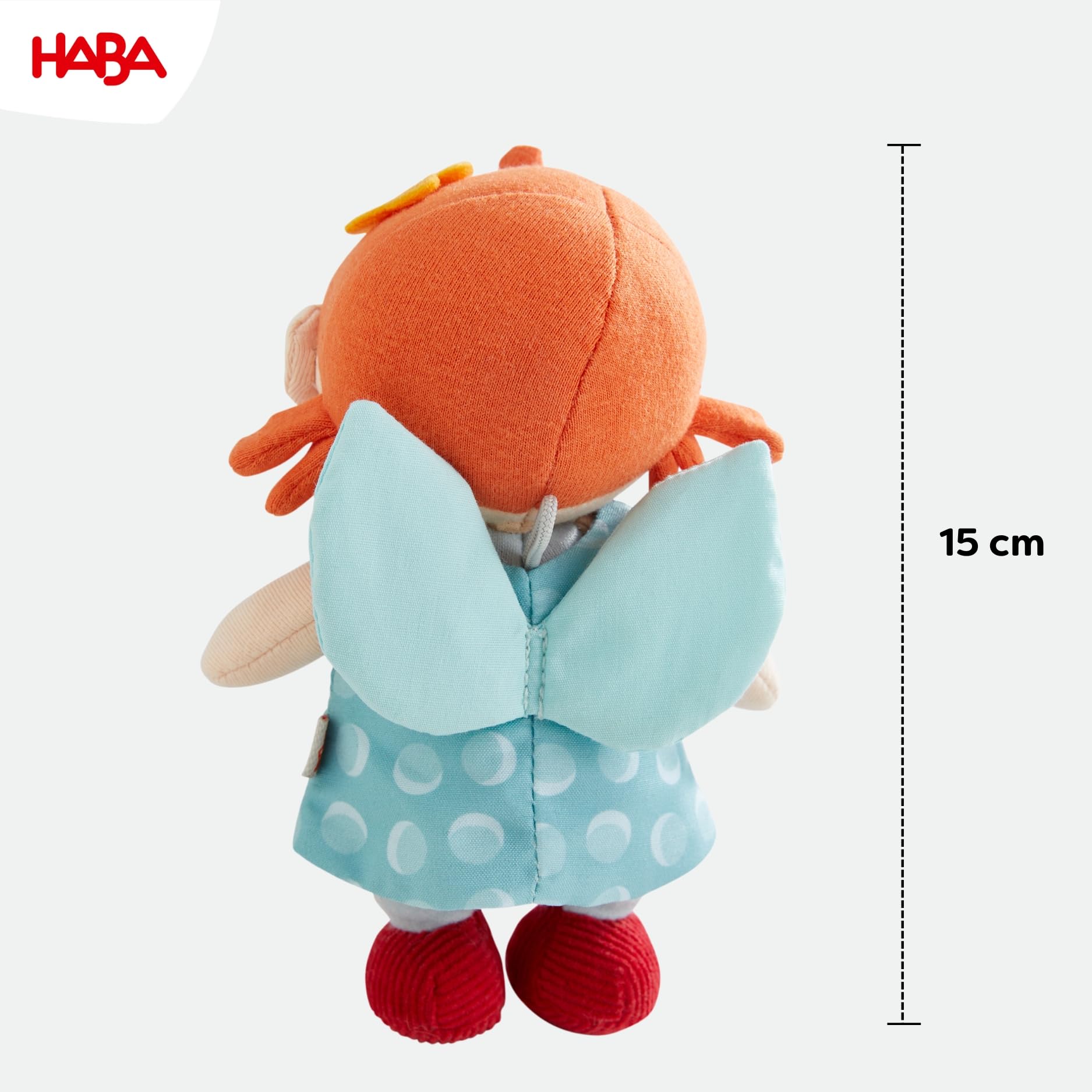 Angelo Custode HABA Emi In Peluche 15 Cm | Bambola Morbida Per Neonati Con Gancio, Lavabile A 30°