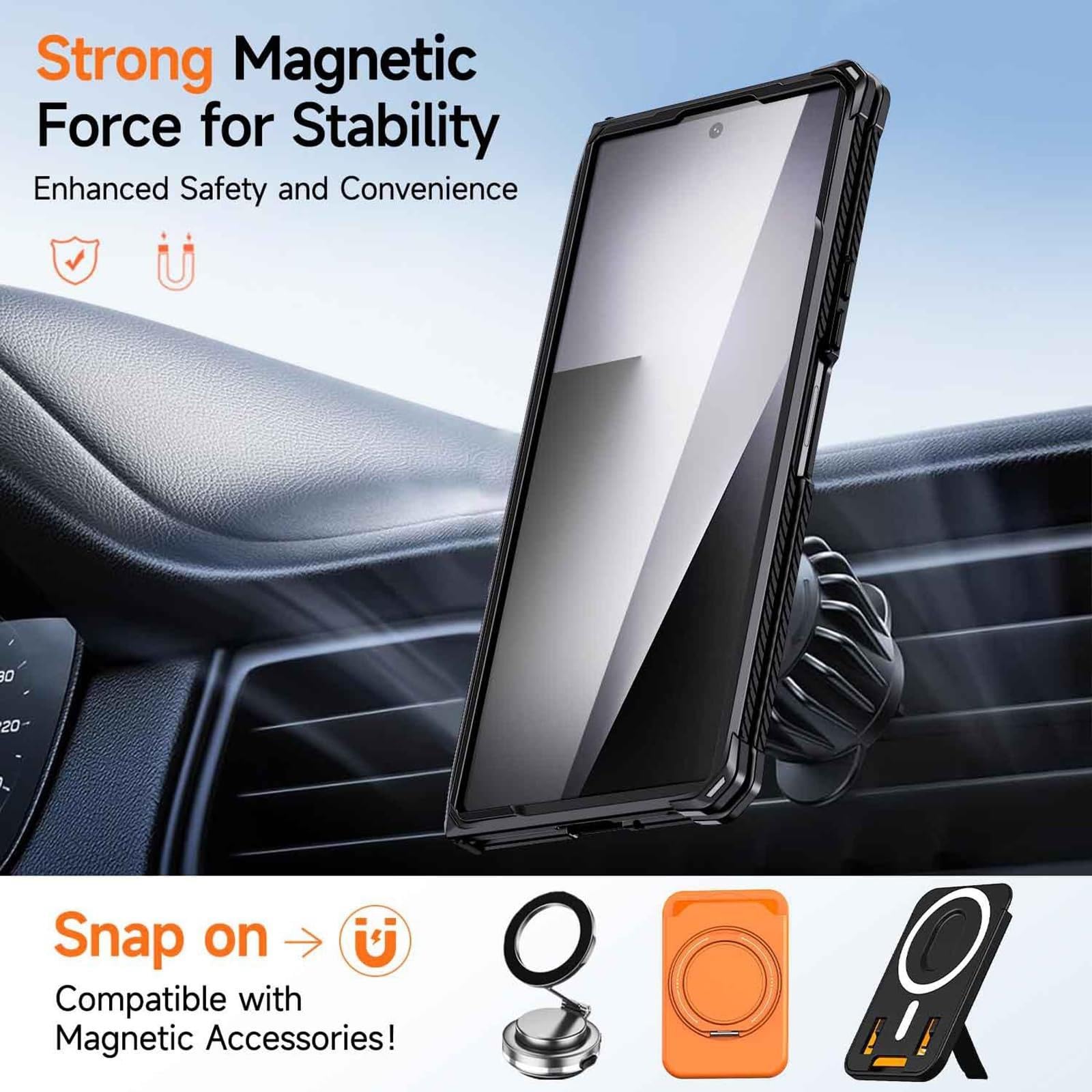 Funda magnética for Samsung Z Fold 8/Fold 8 Ultra Soporte