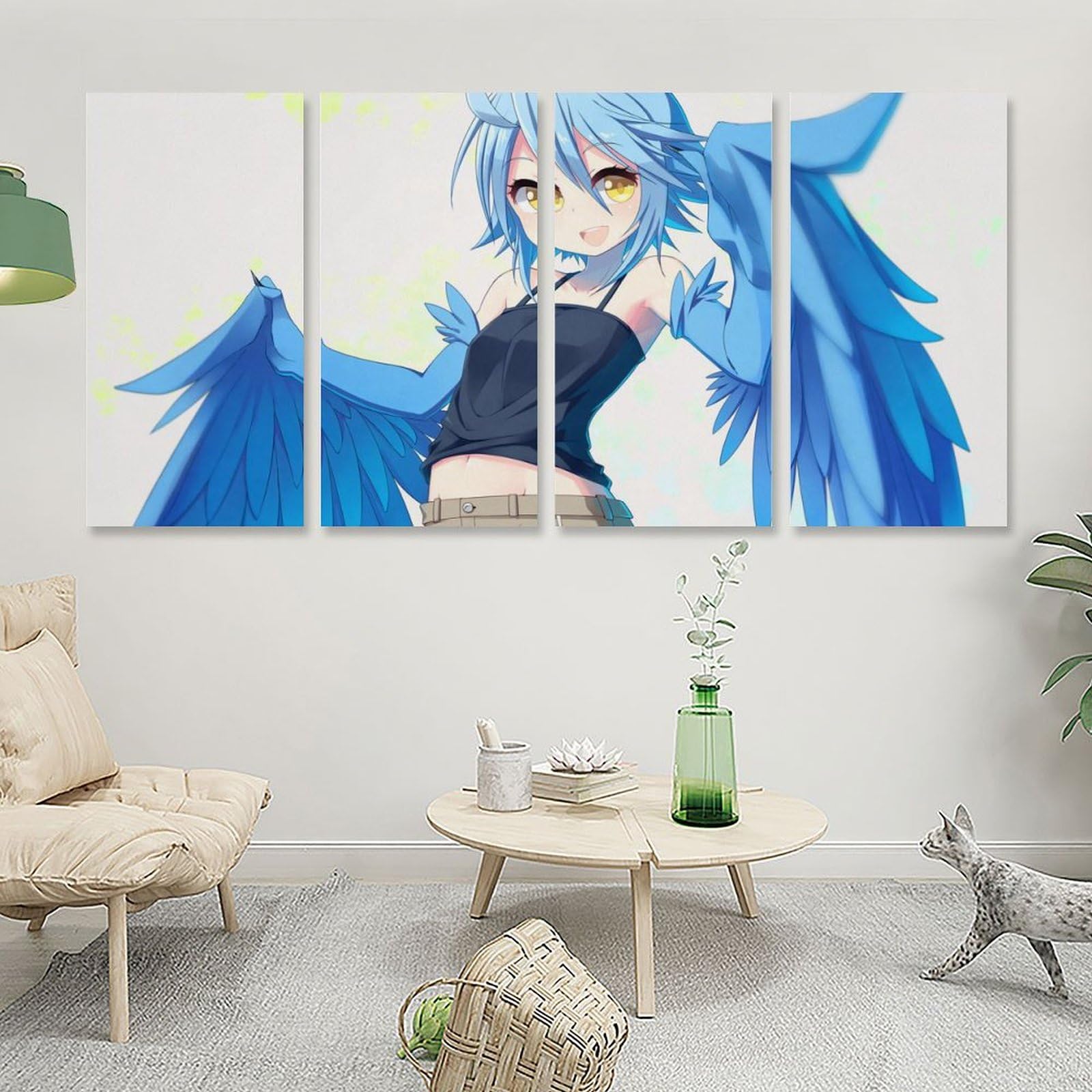 Amazon.co.jp: 壁絵 モンスター娘のいる日常 パピ ハーピー 獣娘 絵画