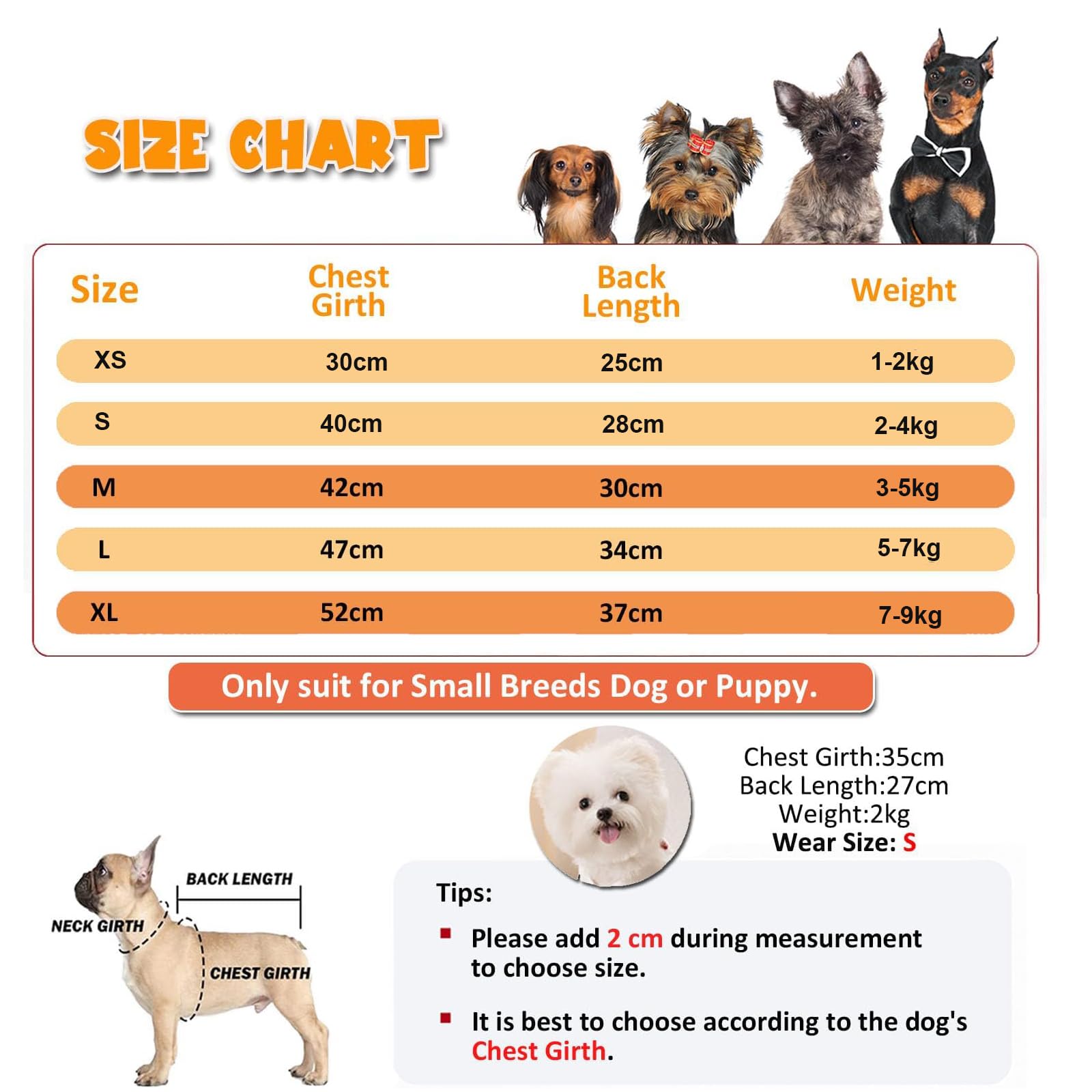 BT Bear Pet Halloween Costume,Pumpkin Coat Dog Halloween Cloak Holiday Dress Up Cosplay Costumes(Pumpkin,S) - Image 3