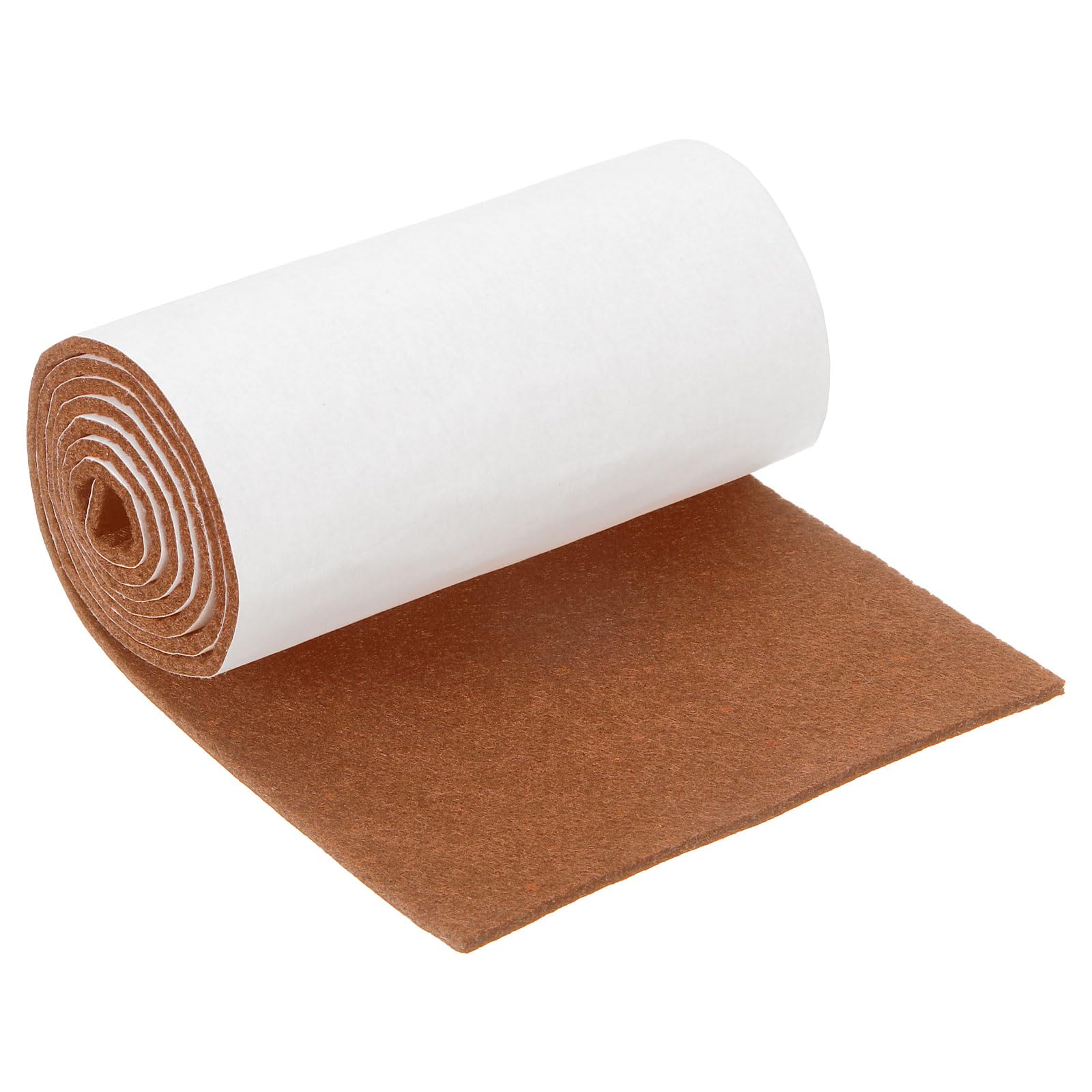 sourcing map Felt Strips with Adhesive Backing, 5" x 40" x 0.12" Anti Scratch Furniture Felt Tapes Self-Stick Pads for Protecting Hardwood Floor, Light Brown