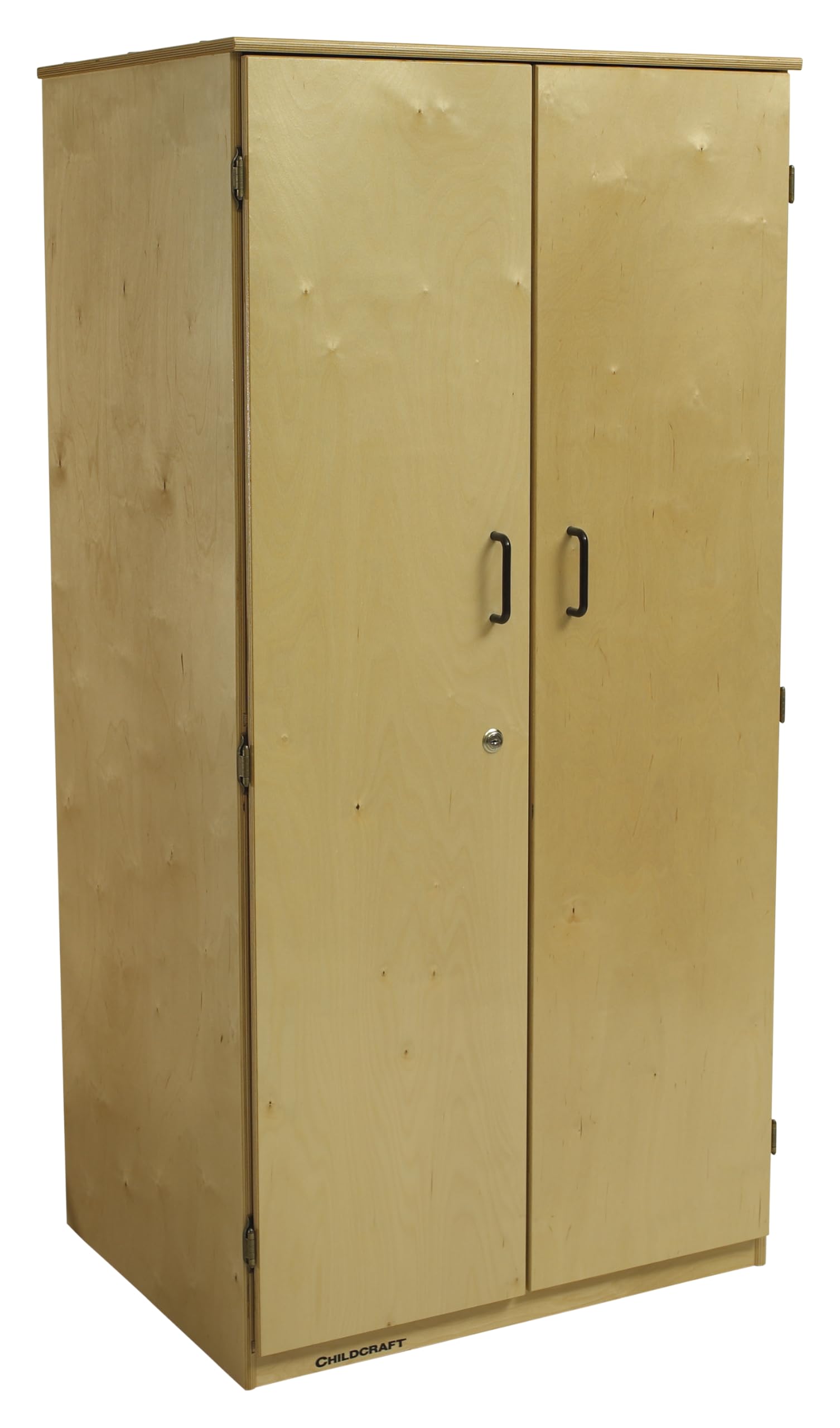 Childcraft Locking 2-Door Storage Unit, Wooden, 29-3/4 x 23 x 60 Inches