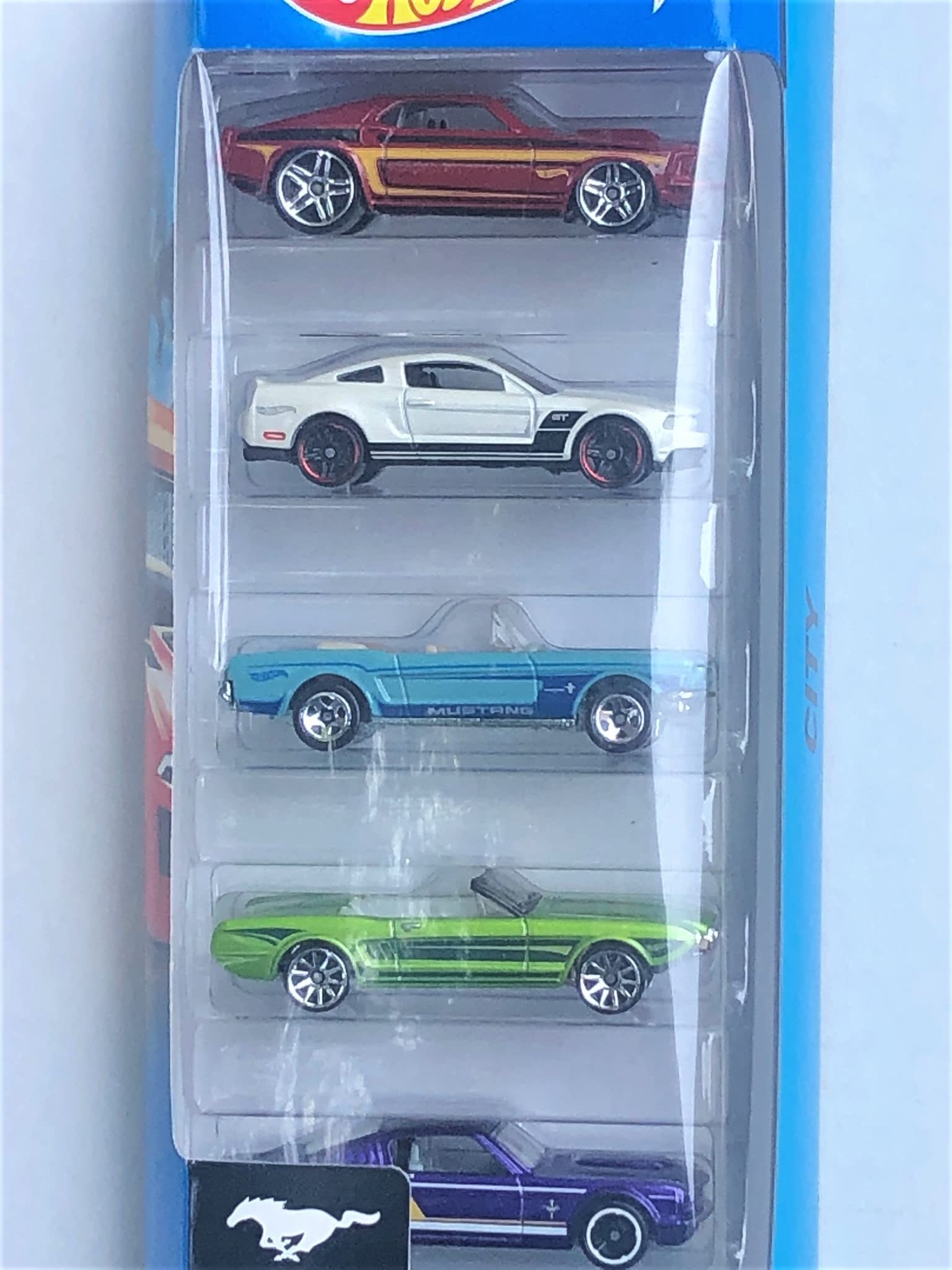 Hot Wheels 5 Car Gift Pack - Mustang 45th : Amazon.com.br