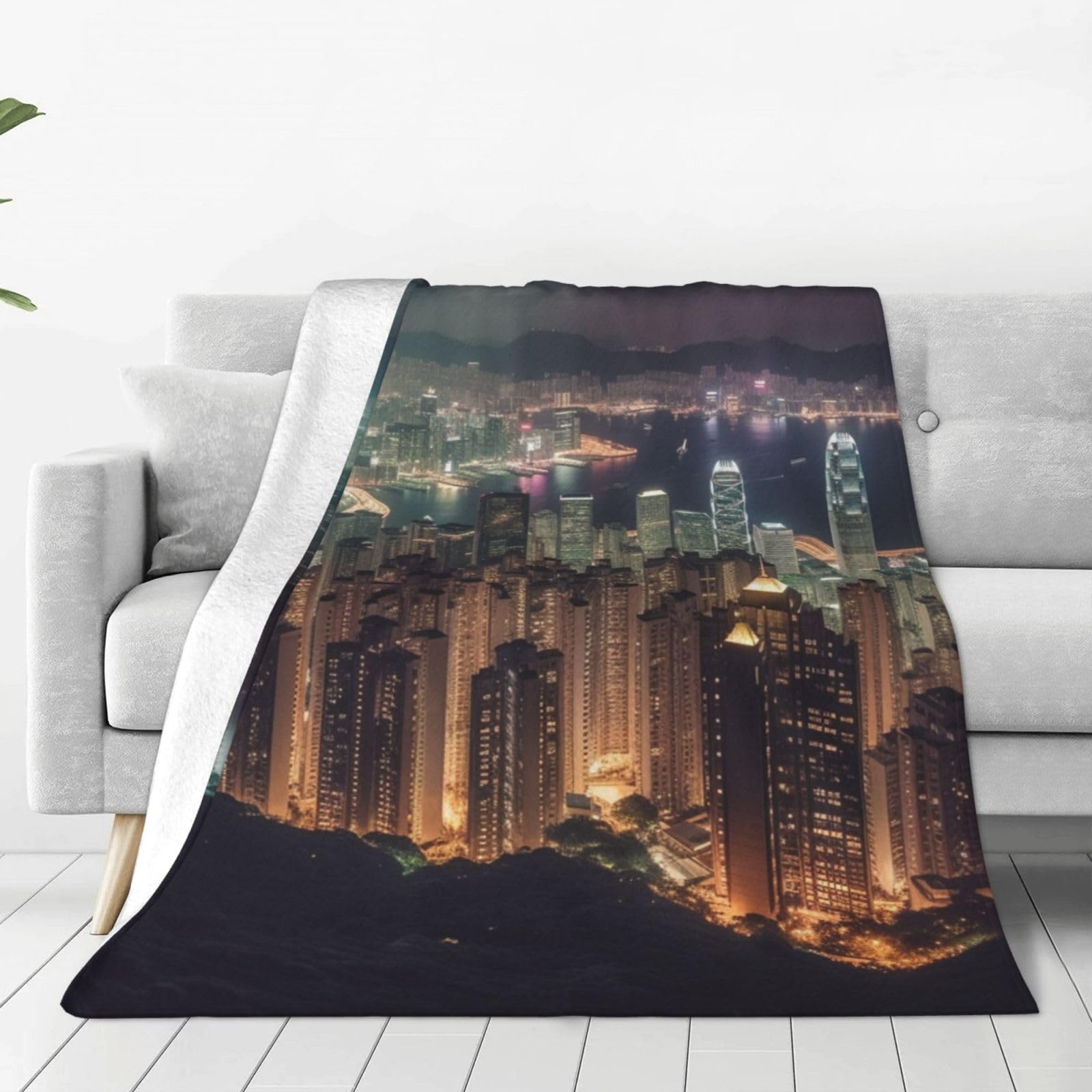 Couverture Hong Kong chaude et légère plaid micro polaire literie et climatisation
