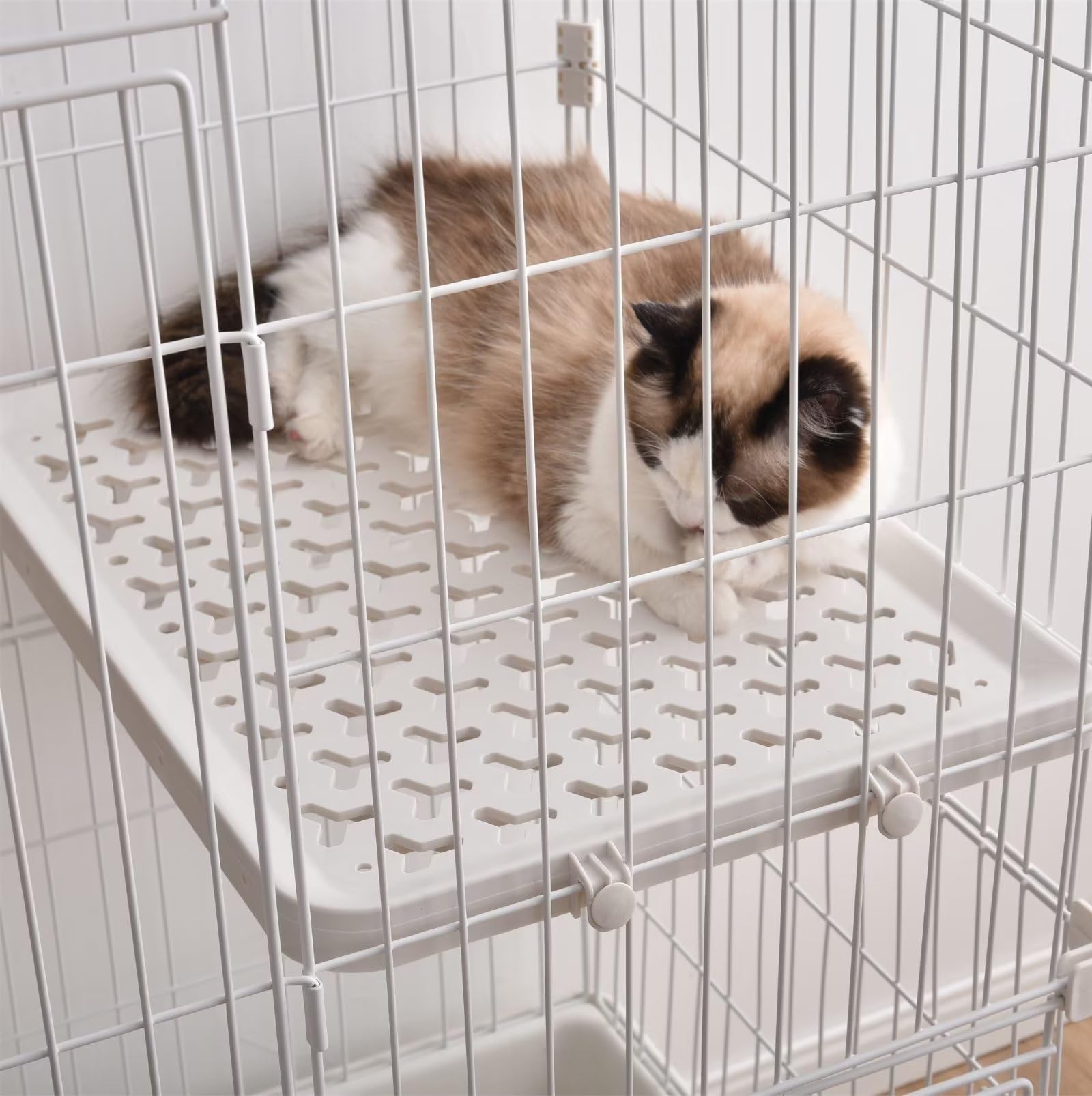 キャットケージ　キャスター付き　ケージ　ゲージ　高さ174cm グレー　大型 キャットケージ キャスター付き ケージ ゲージ 高さ174cm グレー