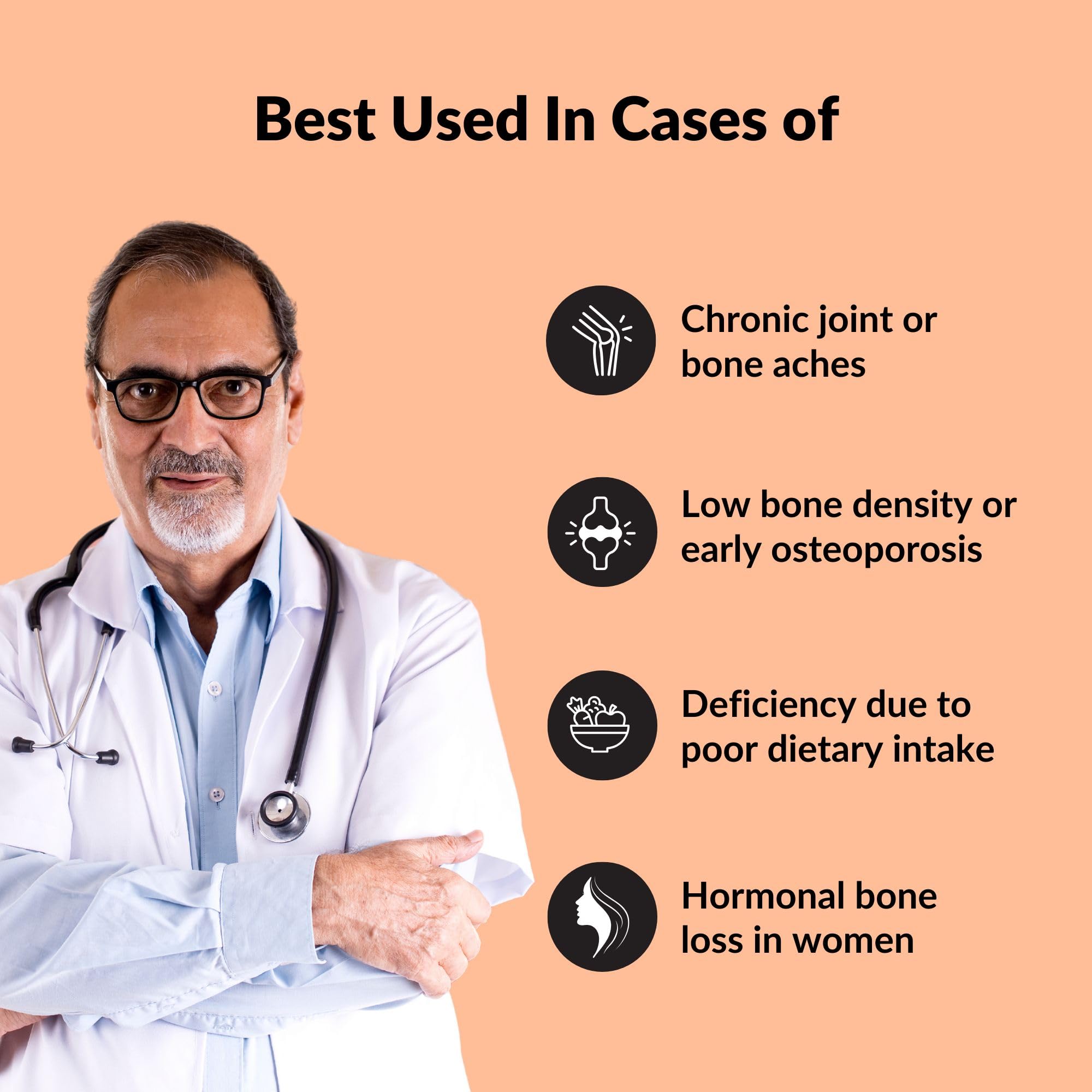 Zanskar Advanced Bone Health Tablet (90 Tablets) | Calcium, Vitamin D3, Vitamin K2, Collagen, Magnesium & Zinc (1200mg) | 100% Veg | Bone Health and Joint Support — Amazon image 4