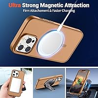 Vista 319 de SUPFINE Funda magnética para iPhone 11 (compatible con MagSafe) (protección contra caídas de grado militar), translúcida mate a prueba de golpes