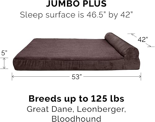 Miniatura 2 de Furhaven Cama para perro. Sofá estilo tradicional terapéutico. Sofá cama de lujo de sala para mascotas con funda extraíble, para perros y gatos