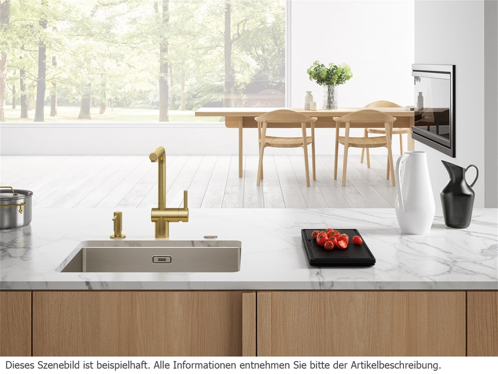 FRANKE 115.0628.208, Grifo del fregadero de la cocina Atlas Neo M pull-out, Cobre