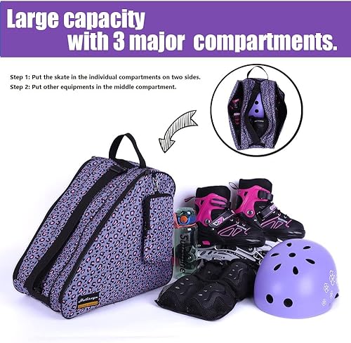Miniatura 3 de Holisogn Bolsa de patinaje en línea y ruedas, bolsas de alta calidad y moda para niños, niños, adolescentes, adultos