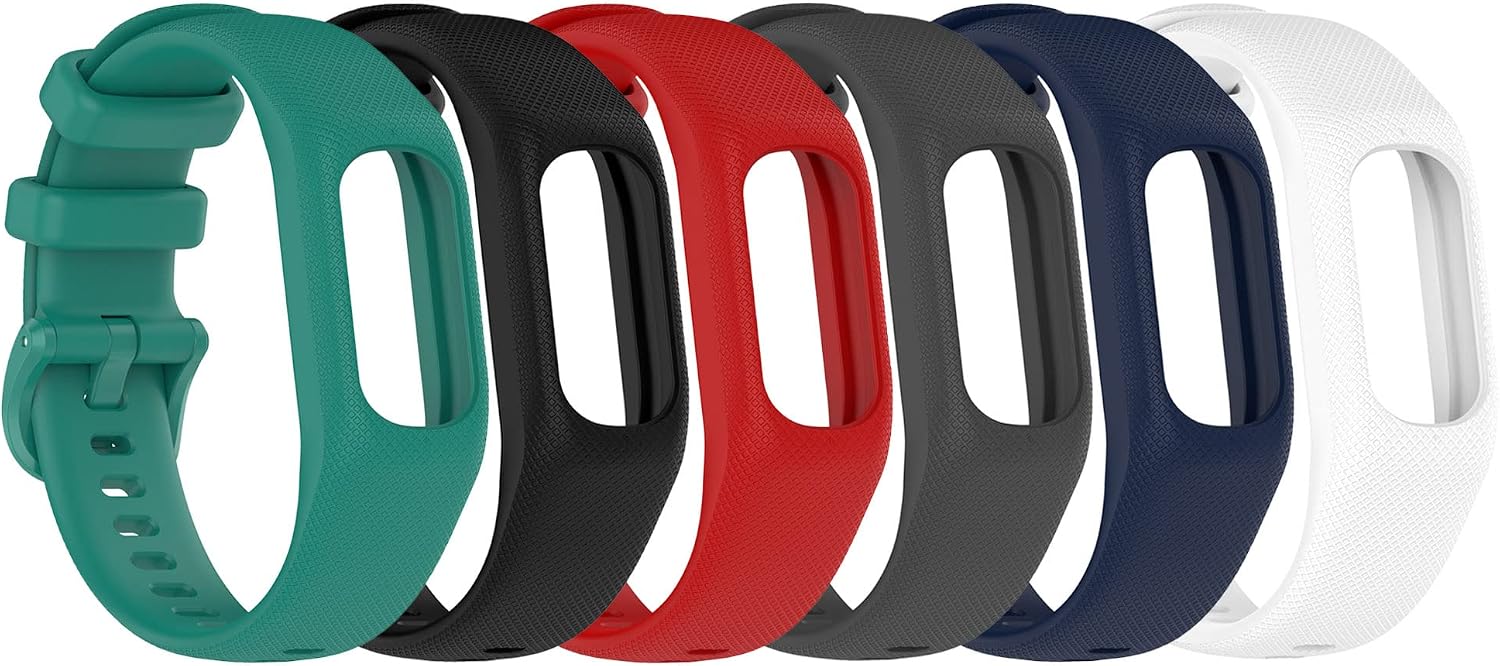 Chofit Confezione 3 Cinturini Compatibili Con Garmin Vivosmart 5, Silicone Morbido, Taglia S, Regolabili, Ricambio Sportivo
