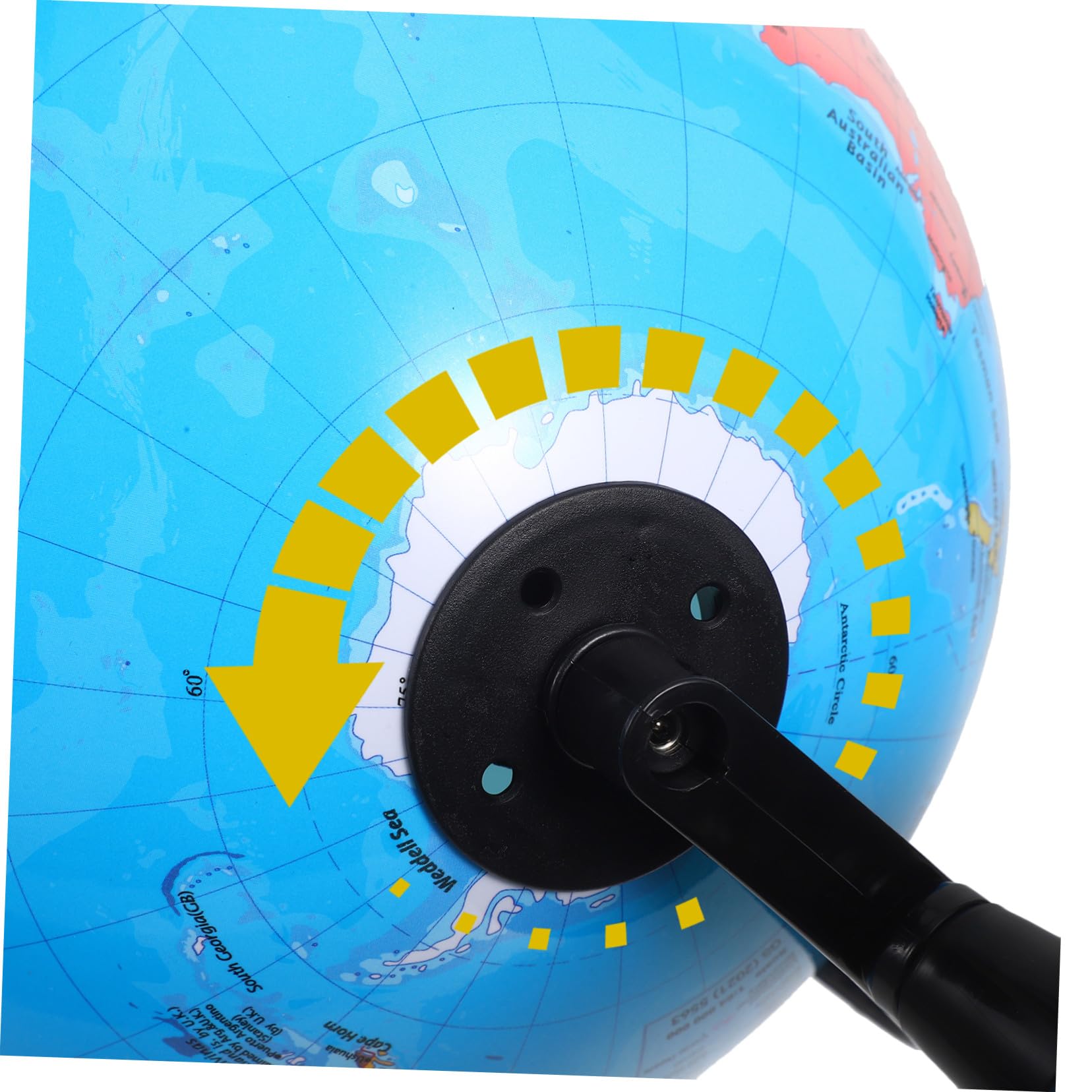 Didiseaon Globo Terráqueo Educativo para Escritorio Compacto y Resistente con Base Estable y Rotación para Enseñanza Aulas y Aprendizaje Infantil Casa