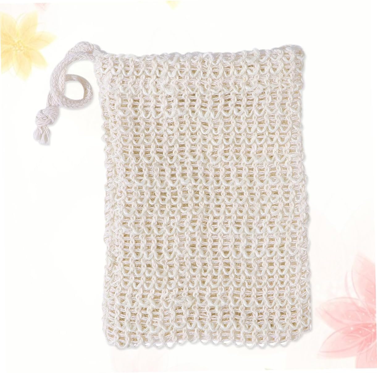 2 Pcs Sisal Soap Saver Bags, Natural Exfoliating Net Pouches for Face Body
