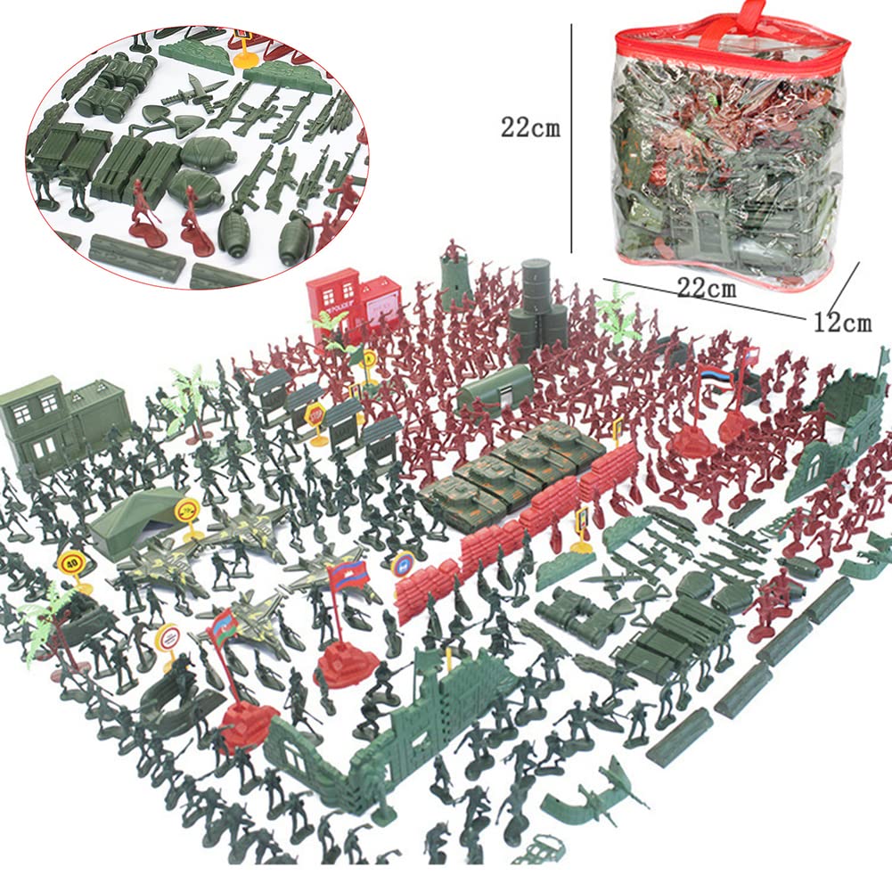 107-teiliges Armee Soldaten Spielfiguren Set – Militär Spielzeug Aus PVC Für Kinder