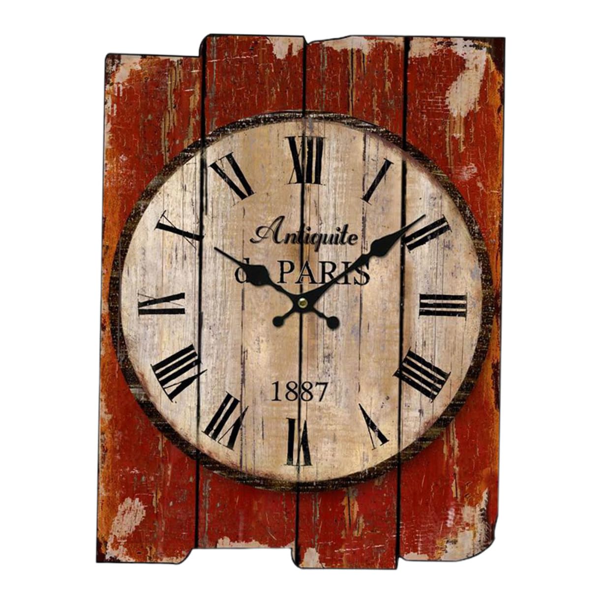 Horloge murale en bois vintage pour salon et chambre chic