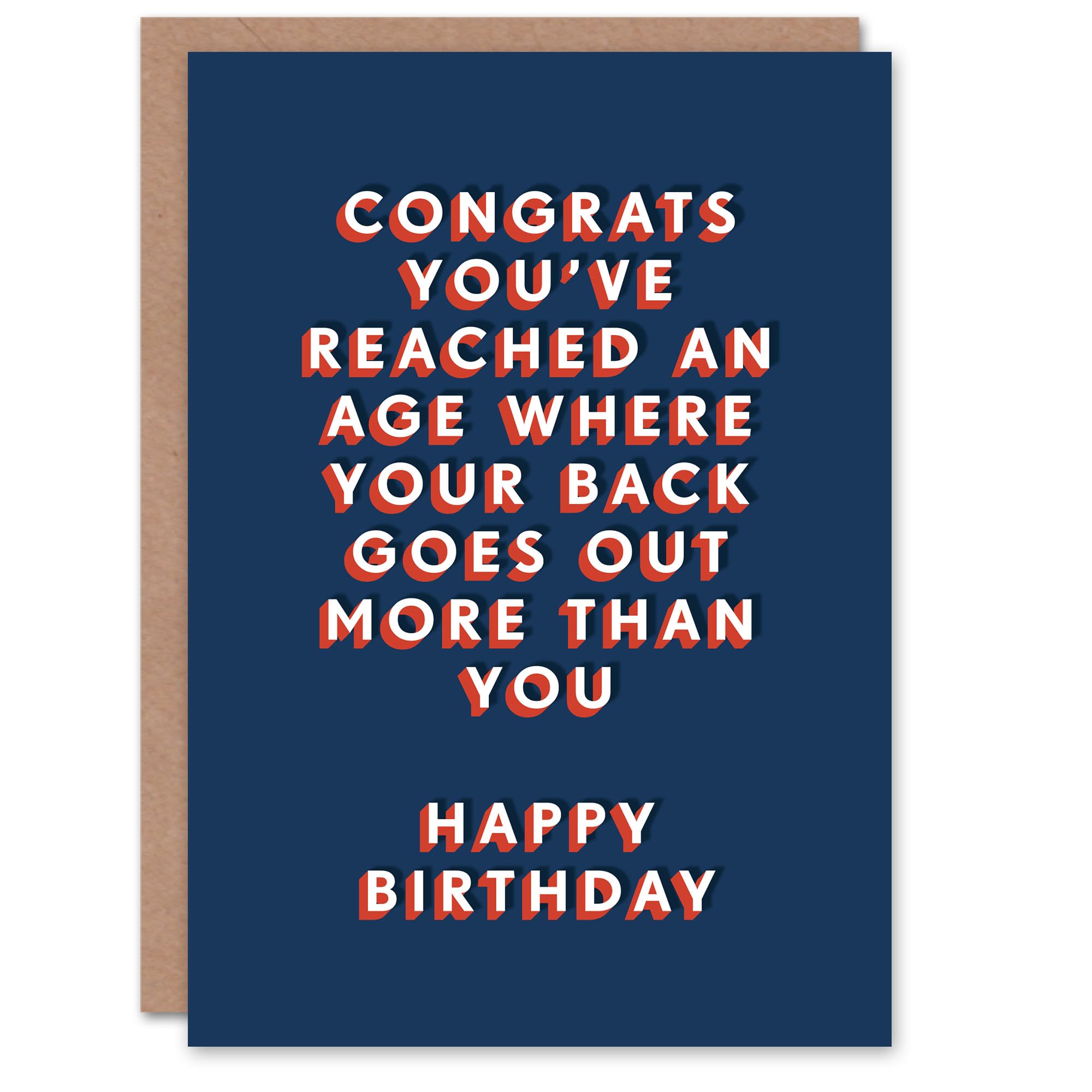 Artery8 Back Goes Out More Than You Funny Cheeky For Him Birthday Card