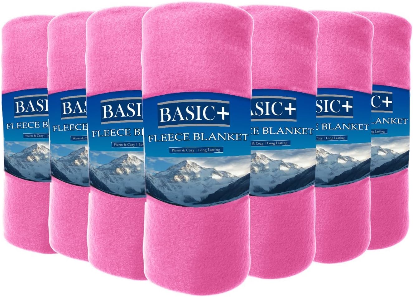 Wholesale Case Packed Fleece Throw Blankets & Decorative Furniture Covers Bulk Of 24 By Premium – 100% Soft, Warm Polyester – Solid Assorted, Individual Colors Available – 50x60 Size - Assorted colors