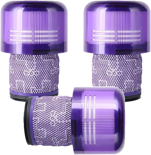 Evetree Paquete de 3 filtros de vacío de repuesto para Dyson V11, V11 AnimalExtraTorque DriveCompletoDetectar V15V15s Detectar Aspiradoras