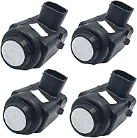 Vista 1 de KIRO&SEEU Sensor de asistencia de estacionamiento PDC de 4 piezas, sensor de estacionamiento de respaldo inverso, 5HX08SZ0AB, compatible con J-e-e-p