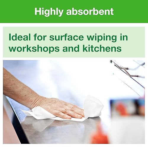 Vista 10 de Tork - Dispensador industrial de toallitas de papel de alimentación central, color negro, M2 + recarga, color blanco, 6 x 1000 hojas