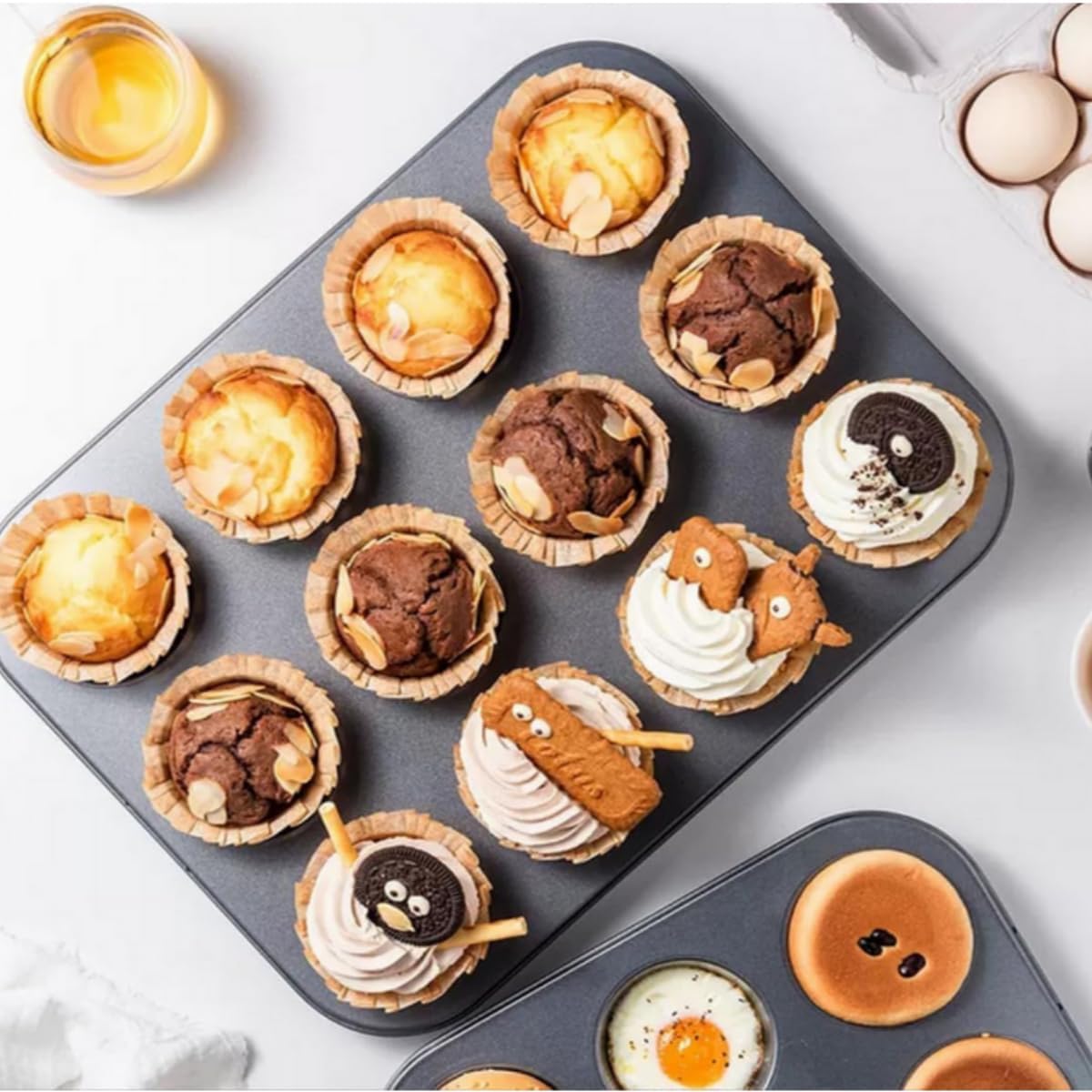 2-Pack 12-Cup Muffin Pan, Nonstick Bakeware
