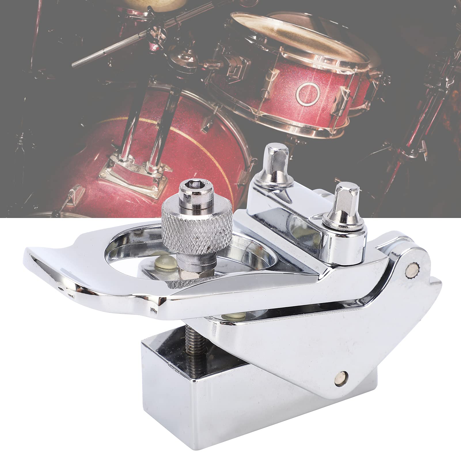 Snare Drum Regler, fein verarbeiteter Metall Snare Drum Filter mit Spannplatte und Schlagbrett für Percussion Instrumente