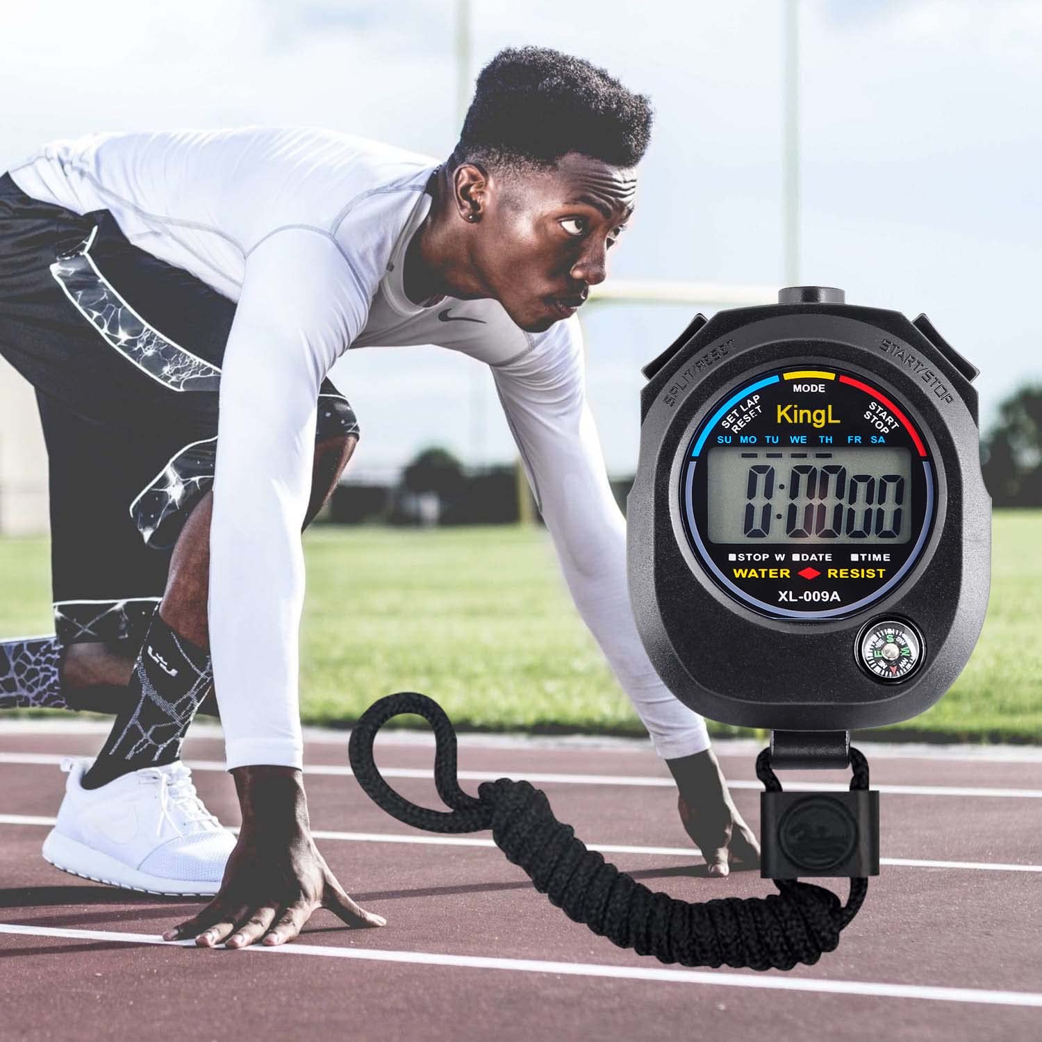 KingL - Timer digitale cronometro con ampio display (cronometro10)
